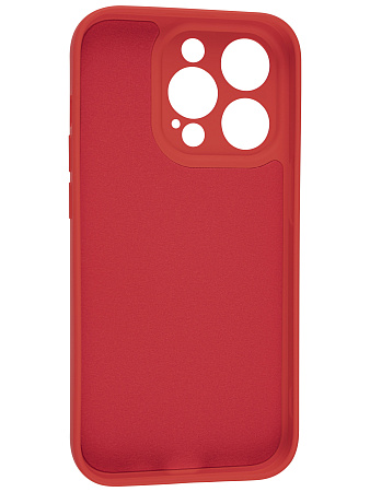 Чехол силиконовый для iPhone 14 Pro (6.1), good quality, c защитой камеры, X-CASE, красный