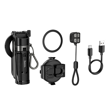 Селфи K27 Pro, HOCO, беспроводной трипод с пультом и магнитной фокусировкой, для телефонов 4.5-7.0 дюймов, черный