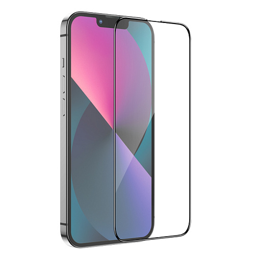 Защитное стекло на iPhone 13 Pro Max (6.7)/14 Plus, G7, HOCO, Full screen HD tempered glass, черное