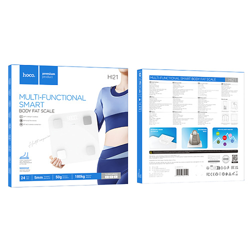 Умные весы, HI21, HOCO, белый
