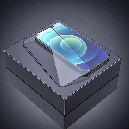 Защитное стекло на iPhone 12 Pro Max (6.7) G8, HOCO, 3D Full screen fine edge anti-fall tempered glass, черное