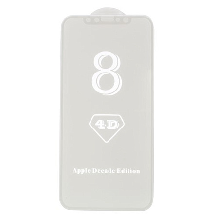 Защитное стекло на iPhone X/XS/11 Pro (5.8), 4D белый, X-CASE