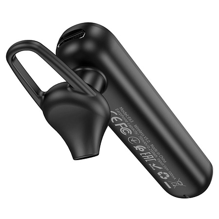 BT гарнитура Hoco, E63 (универсальная для всех телефонов), черный