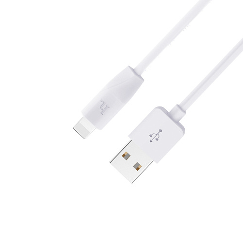 USB дата кабель Lightning, HOCO, X1 (2 штуки,комплект), белый