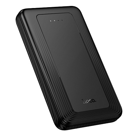 Универсальный Доп. Аккумулятор 10000mAh, J165, HOCO, 2 USB (5V/2.0A), черный