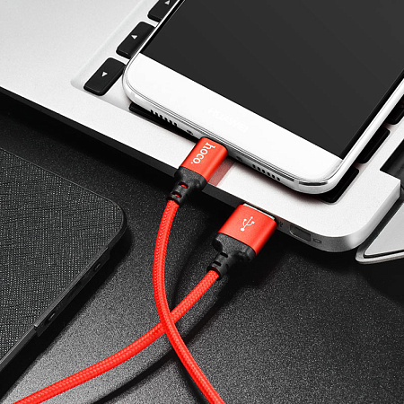 USB Кабель Type-C, HOCO, X14, красный