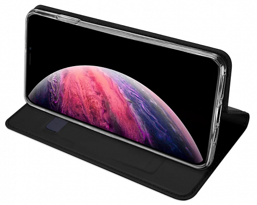 Чехол-книжка для iPhone 11 Pro Max, DU DU, боковой, черный