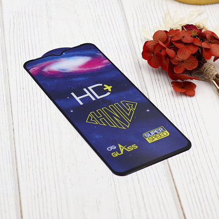 Защитное стекло на Honor X6b, HD, прозрачное с черной рамкой, X-CASE