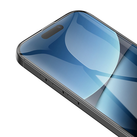 Защитное стекло для iPhone 16 Pro/17, G777, HOCO, anti-static, черное