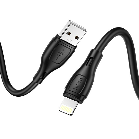 USB дата кабель Lightning, HOCO, X61, силиконовый, черный