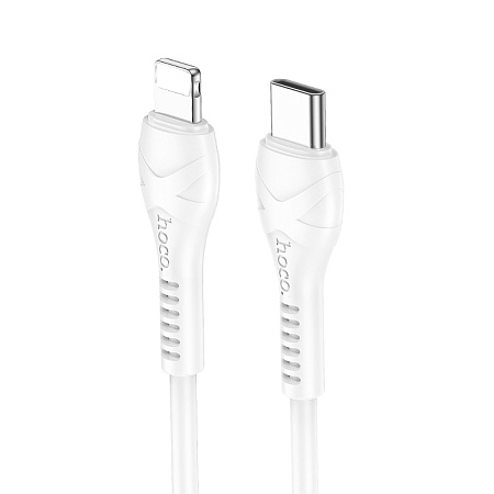 Кабель Lightning to Type-C (PD), HOCO, X37, 1м, белый