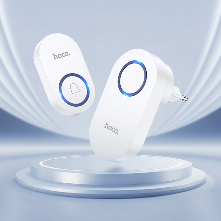 Беспроводной дверной звонок HI25, HOCO, расстояние работы: 150m, белый