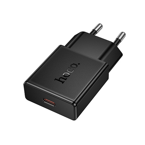 Сетевое зарядное устройство, 1 PD 20W (N72), HOCO, цвет черный