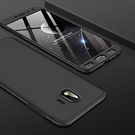 Чехол-накладка для Samsung Galaxy J4 (2018), J400F, из 3х частей, черный