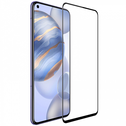Защитное стекло на Honor 30, 9D, черный, X-CASE