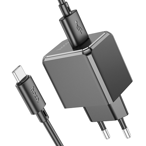 Сетевое зарядное устройство, 1 USB 2.1A (CS11A), HOCO, Type-C, черный