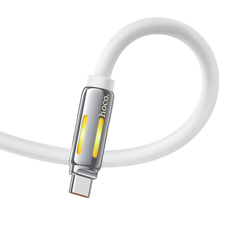 USB Кабель Type-C, 5A, HOCO, U136, 1.2м, белый