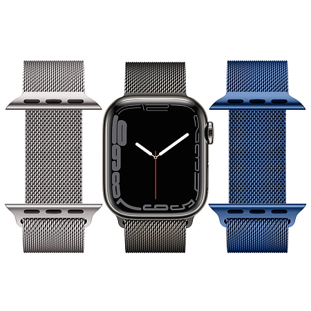 Ремешок на руку для Apple Watch 44/45/46/49 мм, HOCO, WA03, Milanese loop, серый