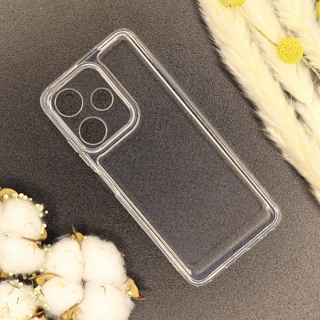 Чехол силиконовый для Infinix Hot 30i, с защитой камеры, X-CASE, прозрачный