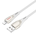 USB дата кабель Lightning, HOCO, U133, 1.2м, серый