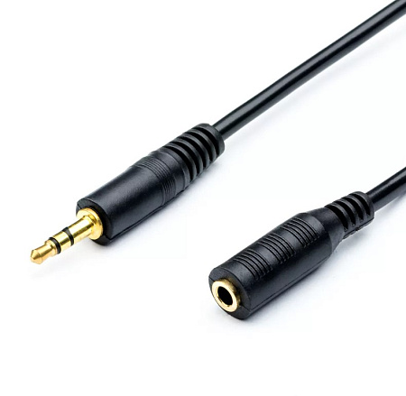 Удлинитель Jack 3.5 (5м), черный