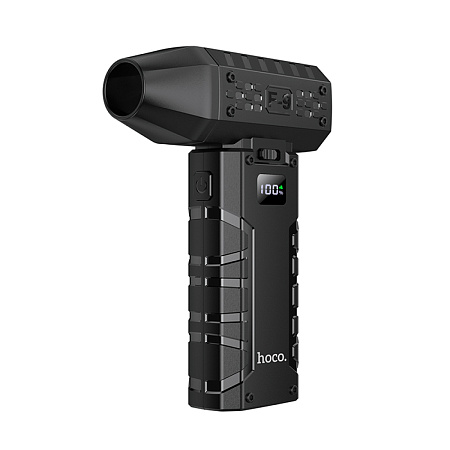 Турбо вентилятор, портативная воздуходувка, XH67, HOCO, 3000mAh, черный