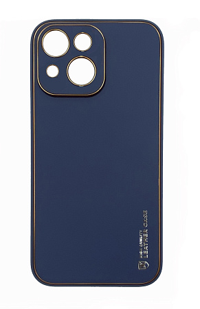 Чехол силиконовый для iPhone 13 (6.1), Graceful Leather series, HOCO, фиолетовый