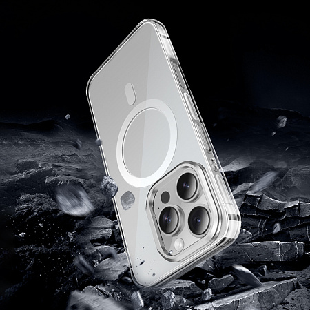 Чехол для iPhone 16 Pro, TPU 2.0 mm, Магнитный (MagSafe), AS9, HOCO, прозрачный