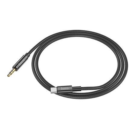 AUX Audio кабель 3,5 мм на Type-C, UPA19, HOCO, черный