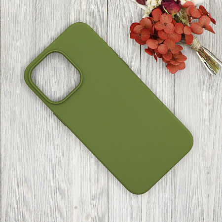 Чехол-накладка для iPhone 14 Pro, Silicon Case, без лого, хаки