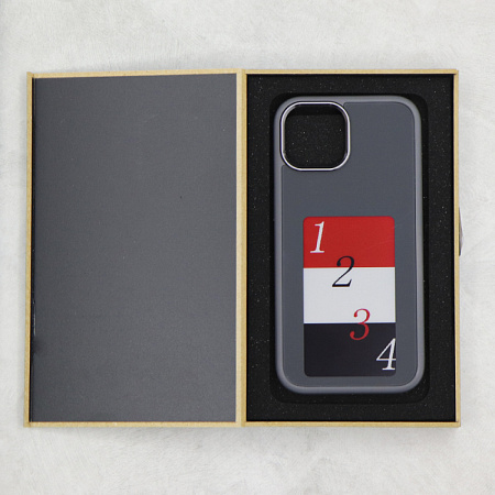 Чехол-накладка для iPhone 15, с экраном, без лого, X-CASE, черный