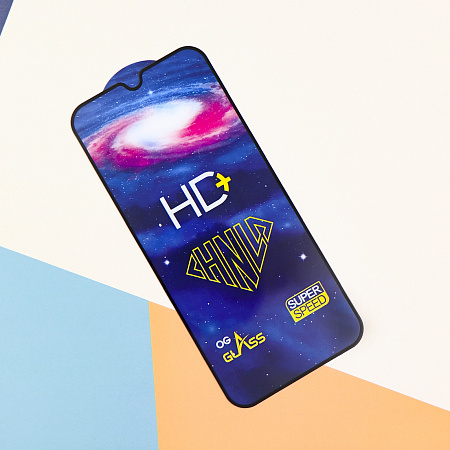 Защитное стекло на Xiaomi Redmi 15C (4G), HD+, прозрачное с черной рамкой, X-CASE