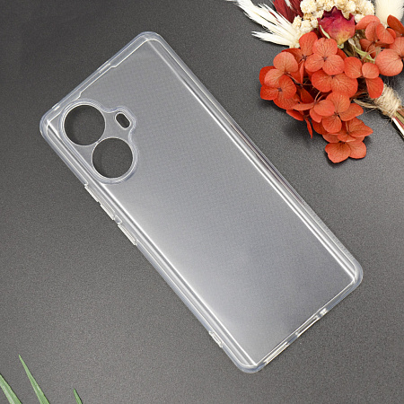 Чехол силиконовый для Realme 10 Pro+ (5G), с защитой камеры, X-CASE, прозрачный