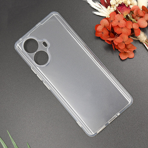 Чехол силиконовый для Realme 10 Pro+ (5G), с защитой камеры, X-CASE, прозрачный