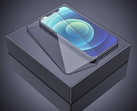 Защитное стекло на iPhone 12 Pro Max (6.7) A28, HOCO, Full screen matte super clear anti-fingerprint, черное