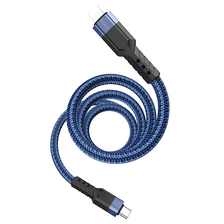 Кабель Lightning to Type-C (PD), HOCO, U110, 1.2м, 20W, синий