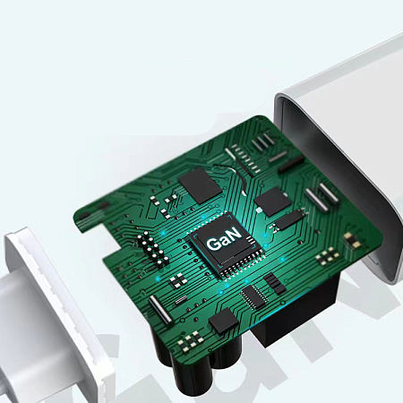 СЗУ, 1 USB 3.0 18W+1 PD 45W, белый