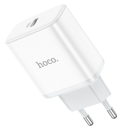 Сетевое зарядное устройство, 1 PD 20W (C104A), HOCO, белый