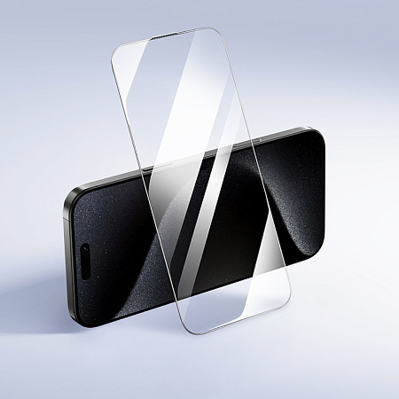 Защитное стекло для iPhone 15 Pro, G777, HOCO, anti-static, черное