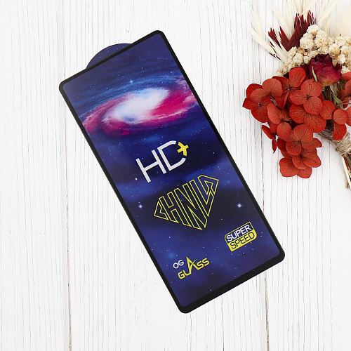 Защитное стекло на Google Pixel 7, HD+, прозрачное с черной рамкой, X-CASE