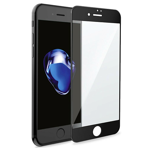 Защитное стекло на iPhone 6 Plus/6S Plus, 3D черный, тех.паке, X-CASE