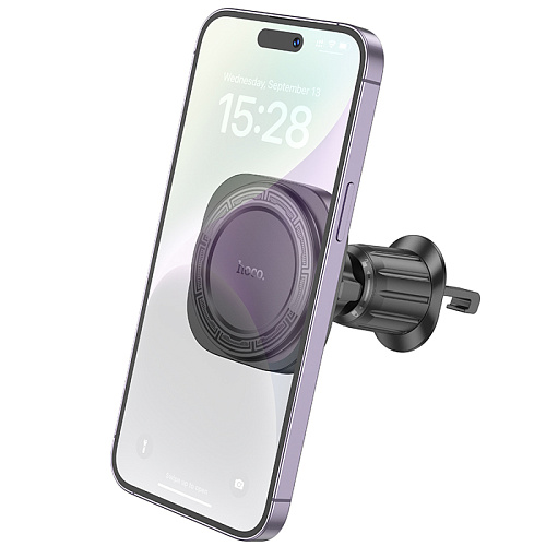 Держатель автомобильный на решетку магнитный с Magsafe, H28, HOCO, черный