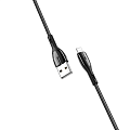 USB дата кабель Lightning, HOCO, U89, черный