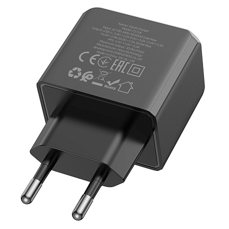 Сетевое зарядное устройство, 1 PD 30W (CS15A), HOCO, черный