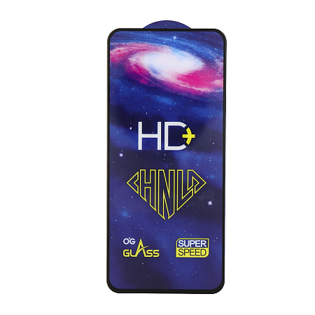 Защитное стекло на TECNO Spark 30C, HD, прозрачное с черной рамкой, X-CASE