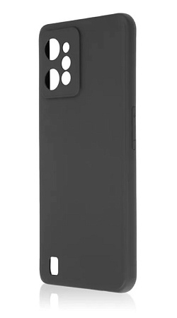 Чехол силиконовый для Realme C31, с защитой камеры, X-CASE, черный
