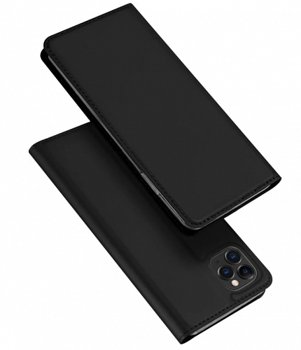 Чехол-книжка для iPhone 11 Pro Max, DU DU, боковой, черный