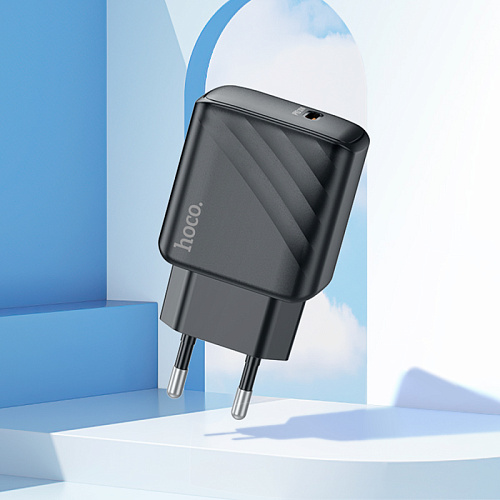 Сетевое зарядное устройство, 1 PD 30W (CS22A), HOCO, черный