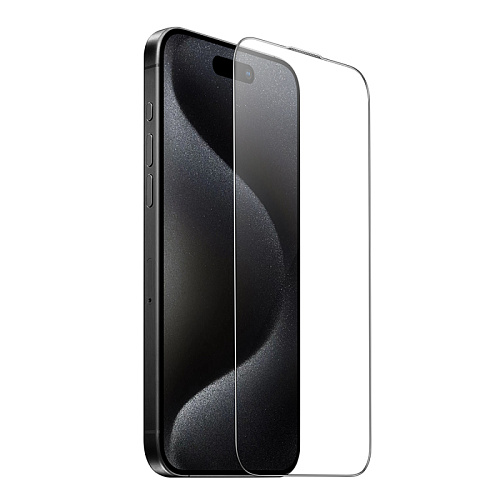 Защитное стекло для iPhone 16 Pro Max, A34, HOCO, 9D large arc dustproof glass, черное