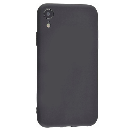 Чехол силиконовый для iPhone XR (6.1), good quality, с защитой камеры, X-CASE, черный